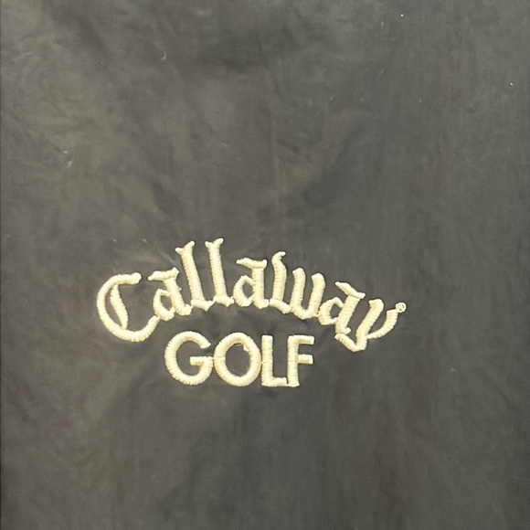 Callaway by Nordstrom Men's Black V-Neck Pullover Windbreaker size L - Picture 2 of 6
